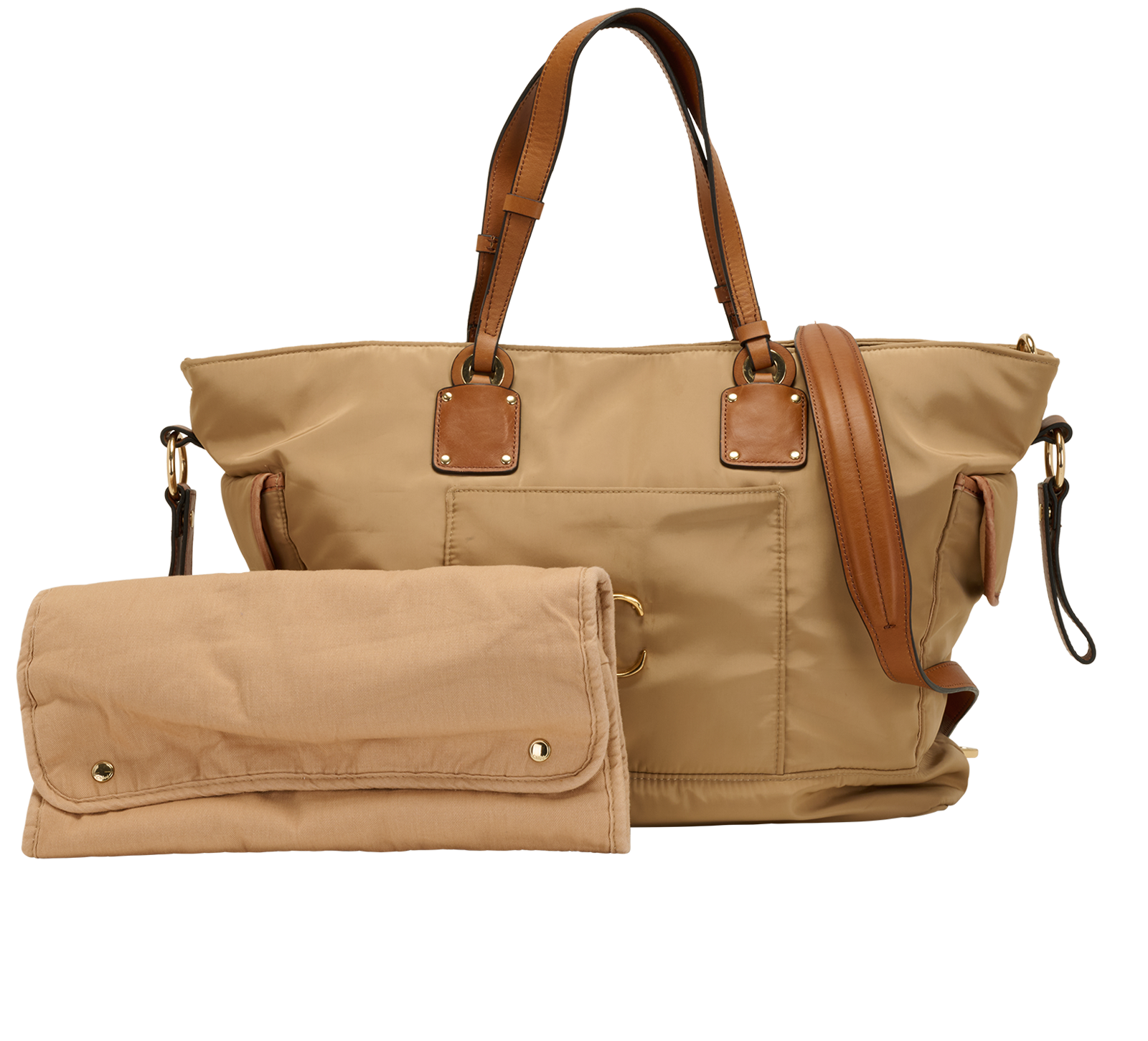 Chloe C Changing Bag, &pound;220, Handbags, Brown, Nylon, Other view